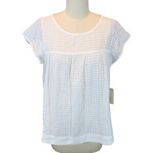 UNIVERSAL THREAD Textured Cotton Gauze Boho Pullover Blouse Size S NWT